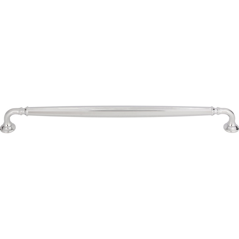 Barrow Bar pull, Polished Chrome, 12" Center to Center