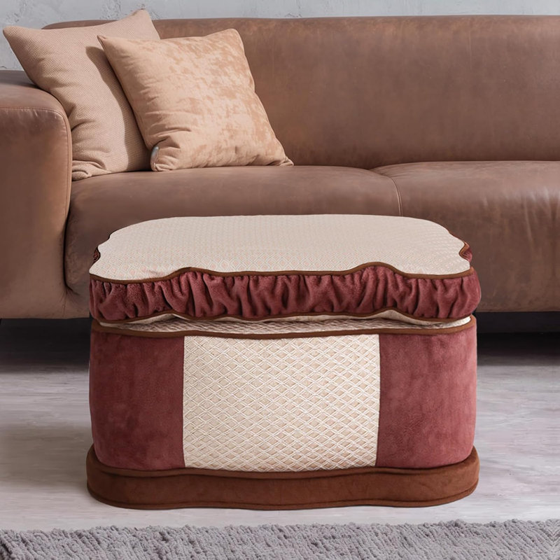 Wowmax Square Soft Foam Pouf Ottoman Footrest