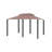 Rectangular Outdoor Gazebo with Canopy, Curtains, and Steel Frame, Khaki