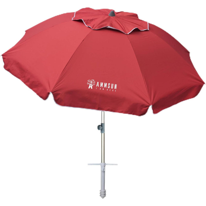 Parasols de plage avec parasol avec ancre de sable et protection contre les abris de soleil
