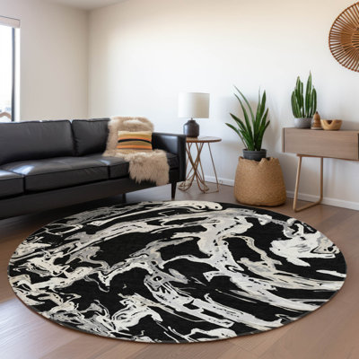 Premium Machine Washable Corum AMF1035 Abstract Rug