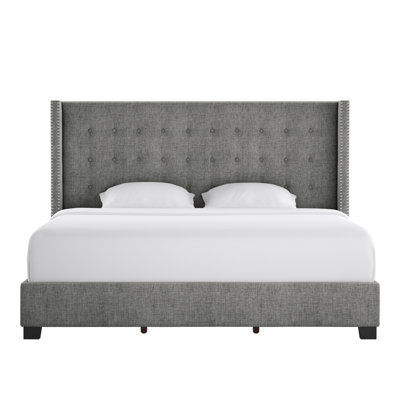 Achenbach Upholstered Wingback Bed