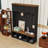 Hall Tree with Bench, Hooks and Storage Cabinets-129595283
