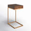 Alec 1 Drawer C Shaped End Table