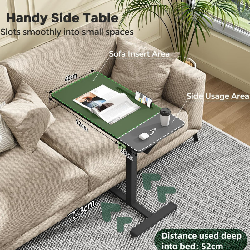 MDF Steel Computer Desk, Black
