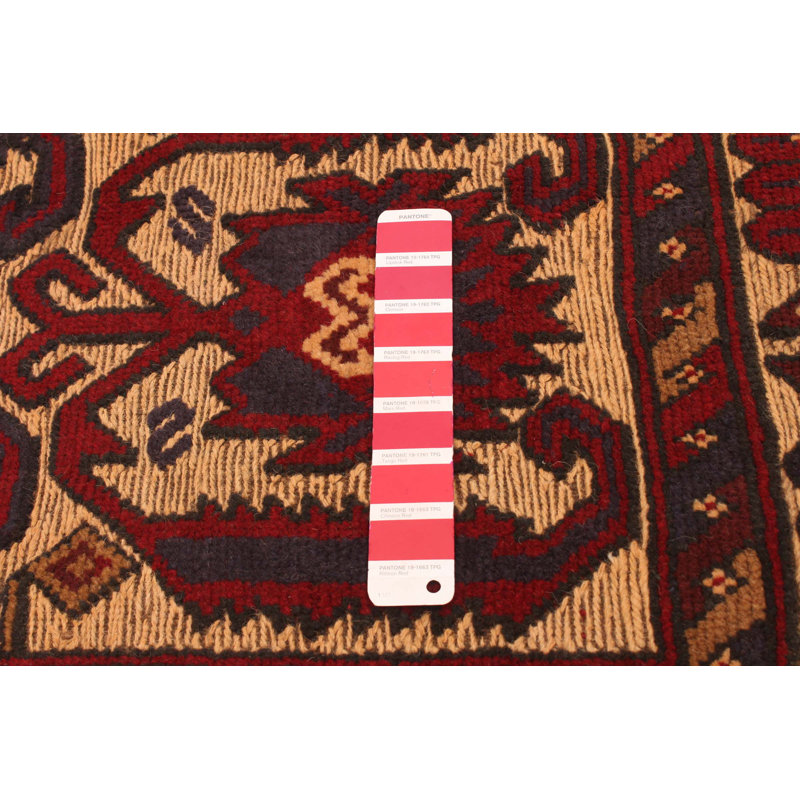 Tapis rouge tadjik 3 pi 11 po x 6 pi 7 po