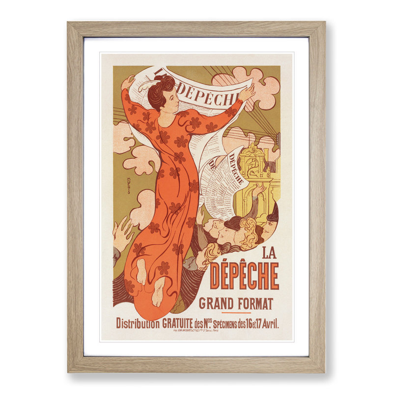 La Depeche De Toulouse by Maurice Denis - Picture Frame Painting, Oak Framed, 65cm H x 48cm W x 2cm D