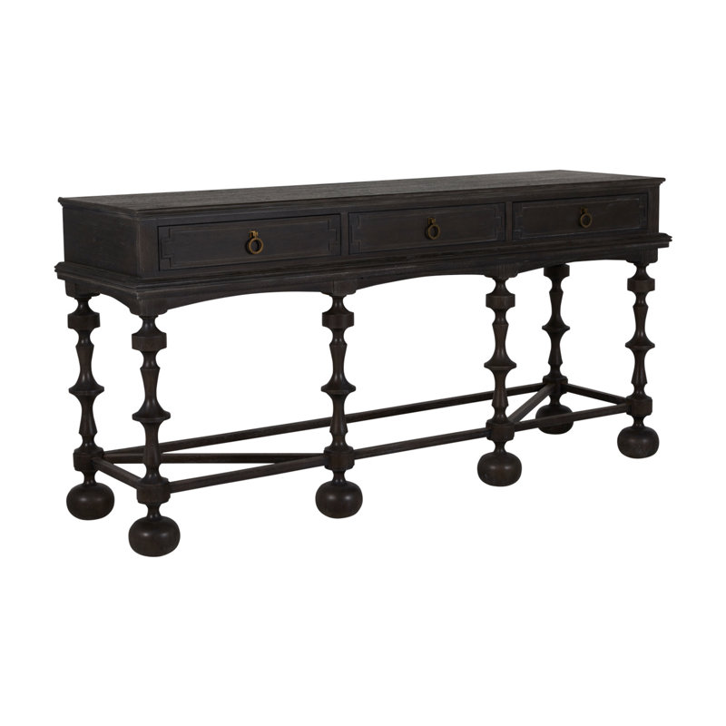 Arrington 76" Console Table, Cerused Ash