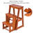 Cantrell 3 - Step Wood Lightweight Folding Step Stool-71412496