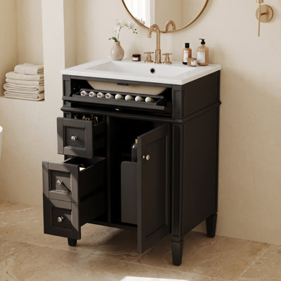 Freestanding Standard Single Vanity Bathroom Vanity With MDF Top