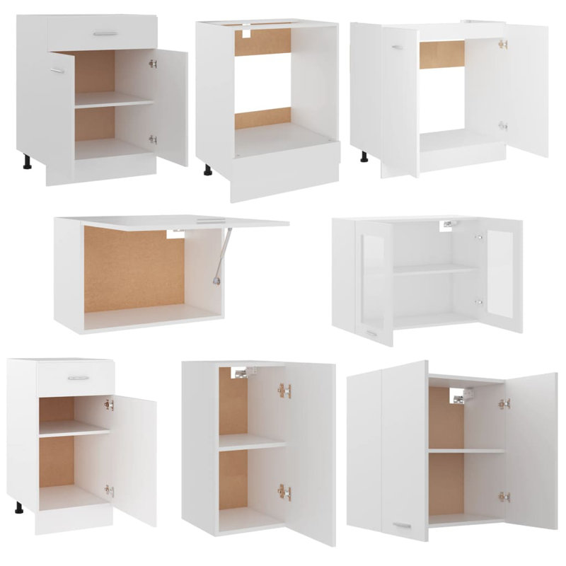 Lyon Kitchen Cabinet Set Lyon, White
