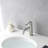ADA Compliant Single Hole Bathroom Faucet - 6.57" High Stainless Steel Waterfall Faucet Brushed Nickel-121292189