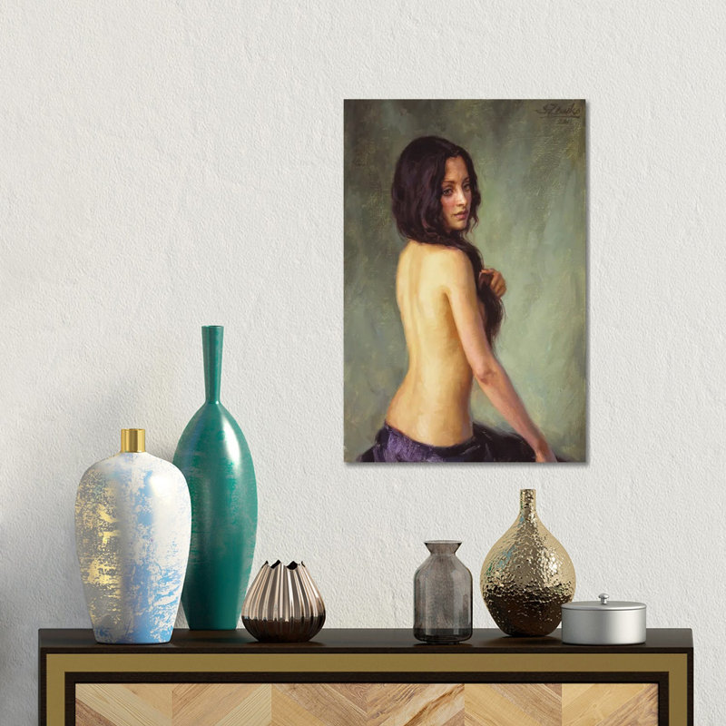 Brunette 1 Piece Wall Art on Canvas, 30.48 cm H x 45.72 cm W, Canvas