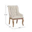 Ensemble de 2 fauteuils rembourrés en tissu