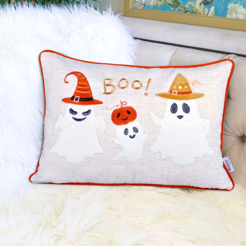 Coussin d'Halloween Halloween Boo Ghost, Simple