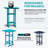 3-Piece HDPE Bar Set – All-Weather Patio Bistro Table & 2 Tall Bar Chairs, Fade-Resistant Outdoor Furniture For Balcony, Deck, Backyard, Or Poolside-584634166