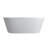 Solid Surface Freestanding Soaking Bathtub, 63*29.5*22 Inch, Modern Style, Center Drain Placement Tub, 63 Oval, Contemporary Luxury, Ergonomic Design In Bathroom