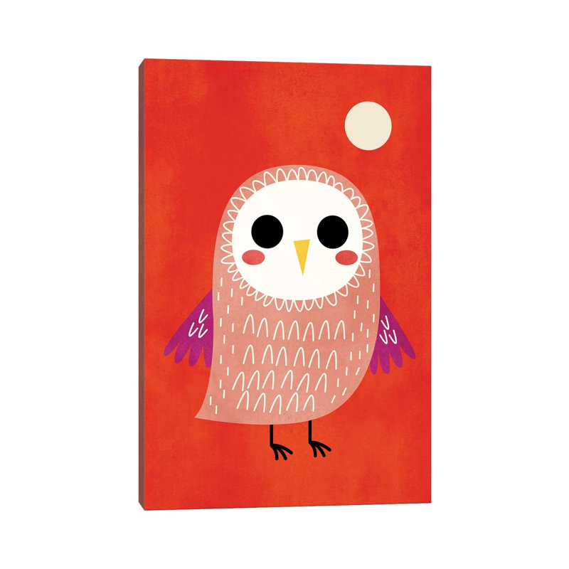 Little Owl by Kubistika - Wrapped Canvas Gallery-Wrapped Canvas Giclée, 20.32 cm H x 30.48 cm W