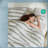 Premium Striped Bedding Set, Yarn-dyed Polyester, Modern Style For All Seasons