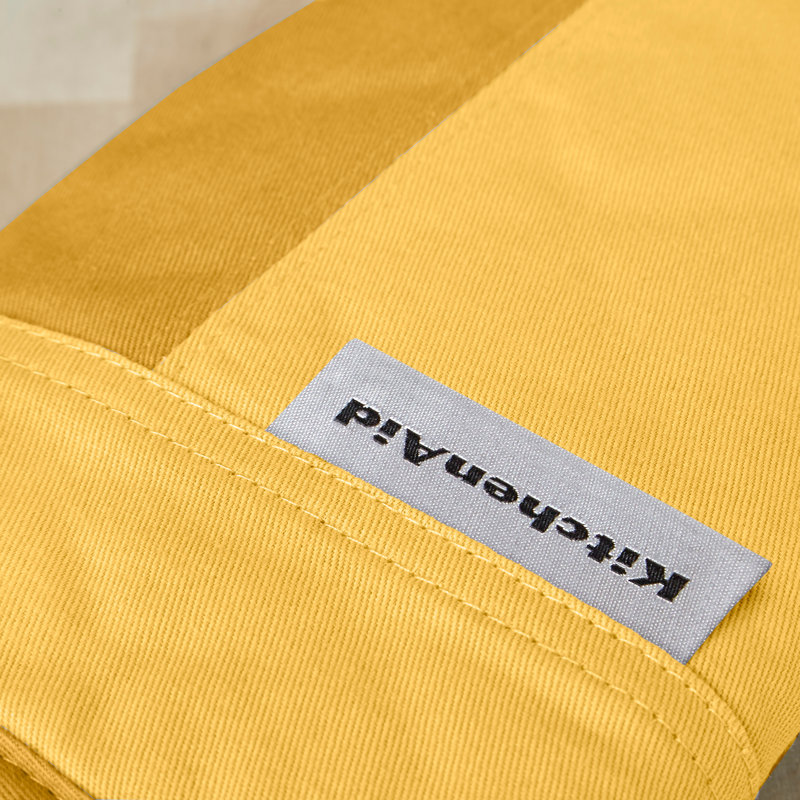 KitchenAid Beacon Mini 2-Piece Oven Mitt, Yellow, 8"