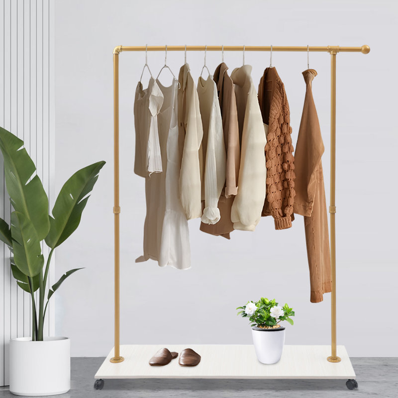 47.24x13.78x63 inch Gold Clothes Rack