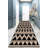 Kendry Moroccan Machine Woven Polyester Area Rug in Black/Beige-1124468334