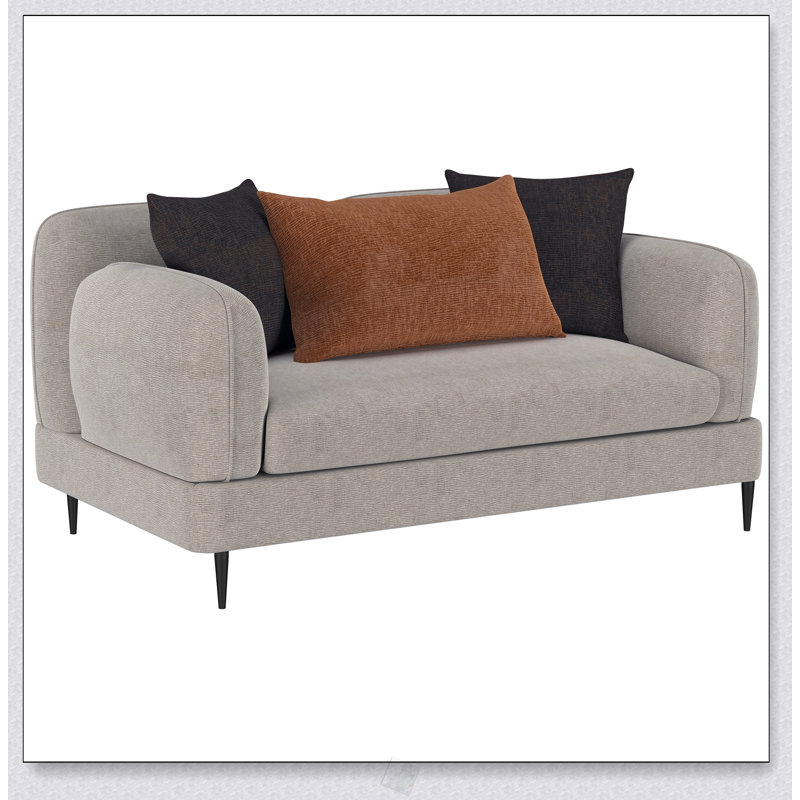 Causeuse rembourrée Repley Latte Chenille