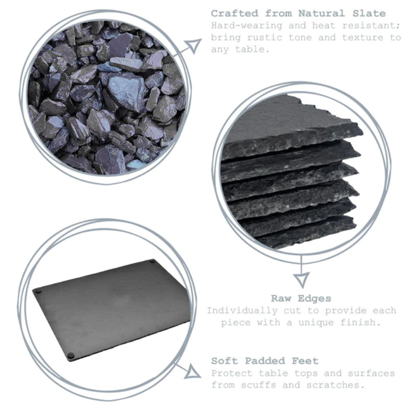 Stoneware 4 Piece Coaster Set