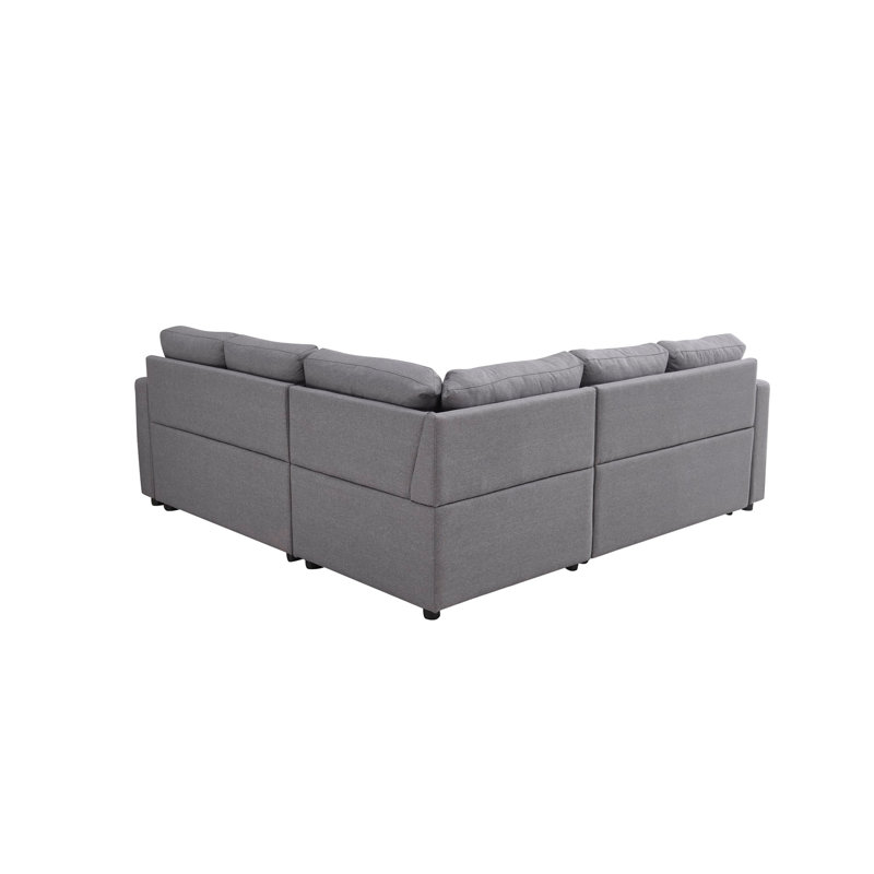 Canapé-lit modulaire, Polyester gris