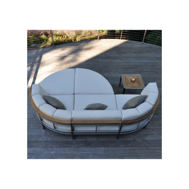 Tivoli Outdoor Square Teak Side Table, No