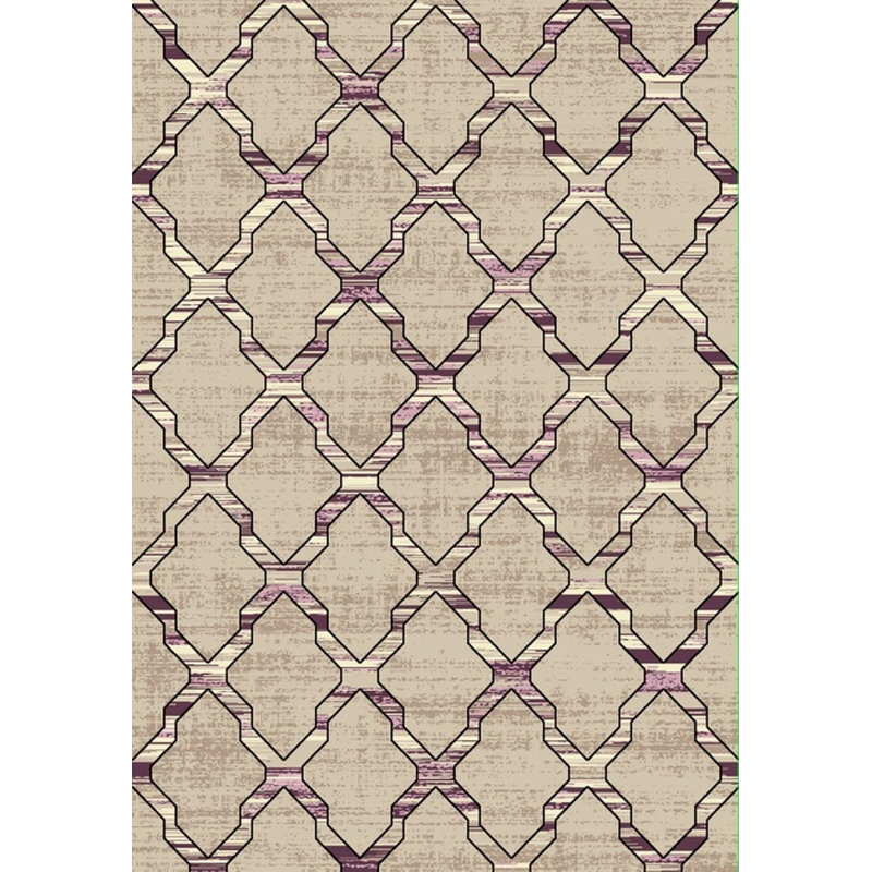 Tapis décoratif crème à motif géométrique touffeté Kitty, Rectangulaire 3 pi 11 po x 5 pi 11 po