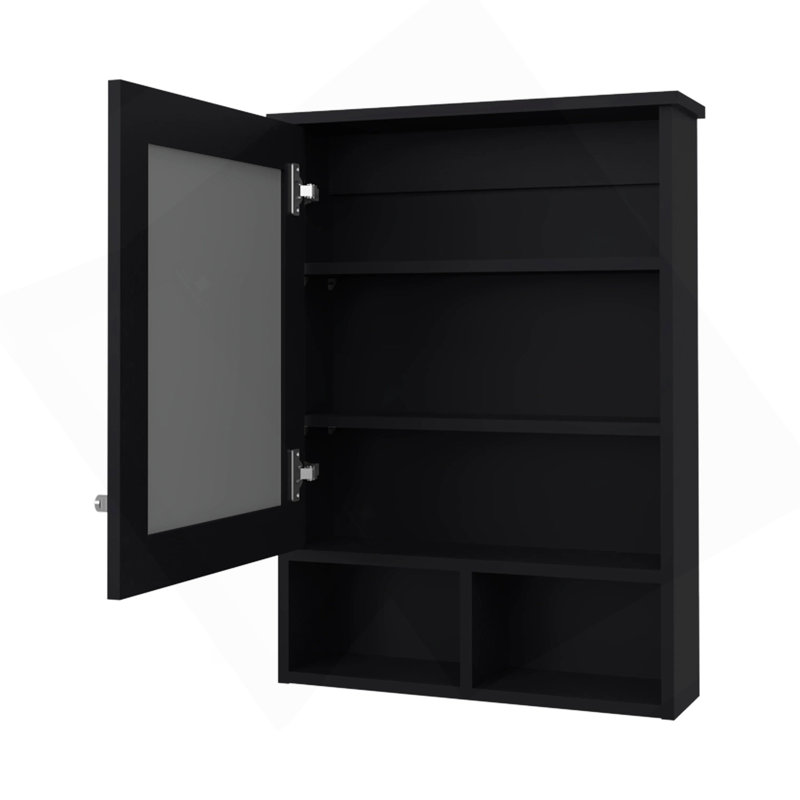 Armoire à pharmacie Wenge avec porte et miroir inclus, Wengé