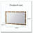Gold Bamboo-Style Rectangular Wall Mirror