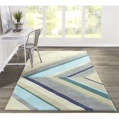 Hand Tufted Striped Rug
