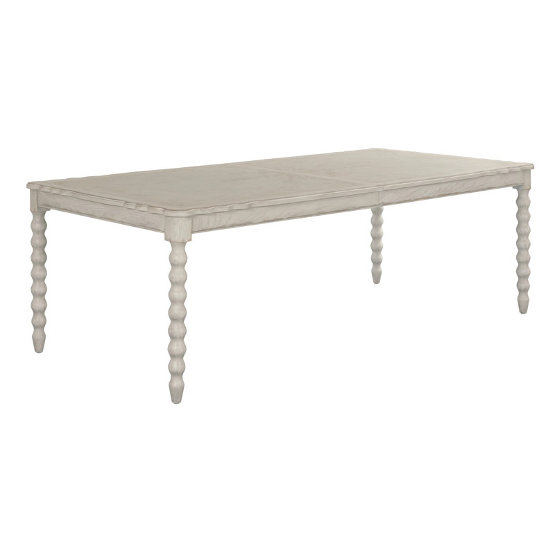 Table à manger rectangulaire BASTITE - crème