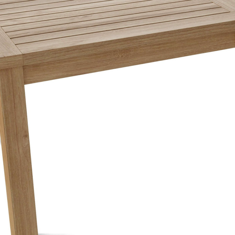 Table basse d'extérieur en bois massif naturel 47 po