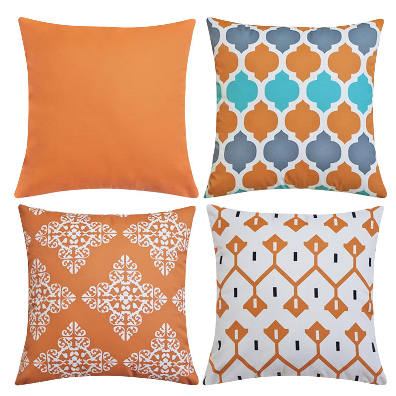 Shanell Indoor / Outdoor Geometric Square Cushion Cover