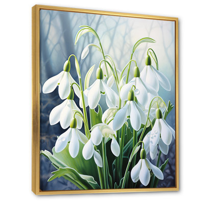 Edoire " White Green Snowdrops Romantic Impression III "