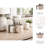 Decorative Marble Camera Figurine Accent for Home Decor - Modern Sculpture Object for Table Styling or Living Room Decoration - 5", White & Gray