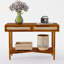  Console de style Mid-Century en bois avec 2 tiroirs Oliver-281851865