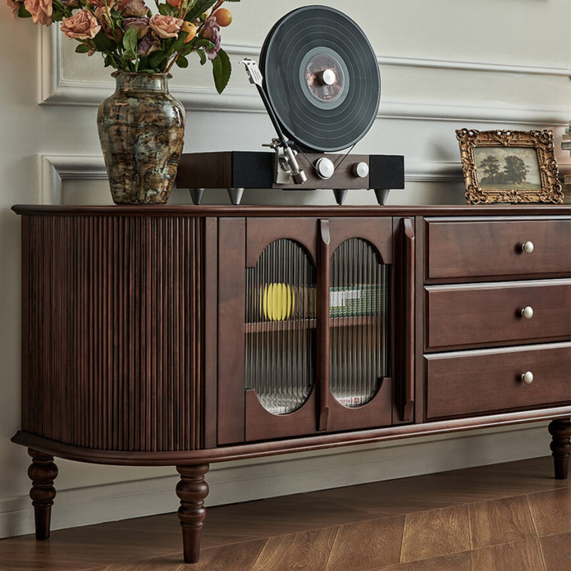 Creative Retro Solid Wood TV Stand