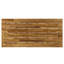 Table basse élégante en bois et métal, fini rustique, 127 cm (L) x 60 cm (P) x 44 cm (H), pour terrasse ou extérieur.