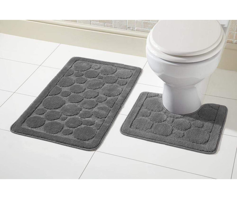 Non-Slip Bath Mat, Grey