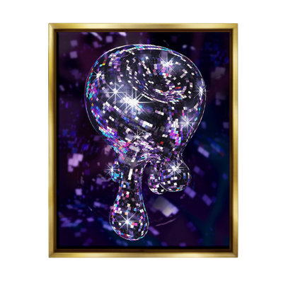 " Abstract Dripping Disco Floater Frame " by Ziwei Li