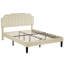 Lit double avec tête de lit capitonnée réglable, lit plateforme, sommier à ressorts, aucun sommier nécessaire-1819051358-1819051352