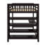 Lit mezzanine double avec tablettes et bureau-1835368699