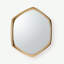 Hexagon Aluminium Mirror