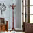 Freestanding Coat Rack With 13 Hooks - Tall Coat Tree, Beech Wood Entryway Organizer With Tripod Base, Space-saving Design For Home