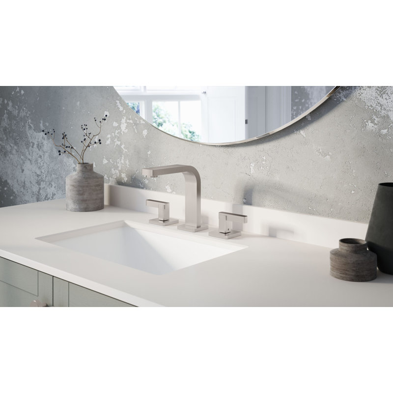 San Elijo 8" Widespread Lavatory Faucet With Zerodrain, Satin Nickel