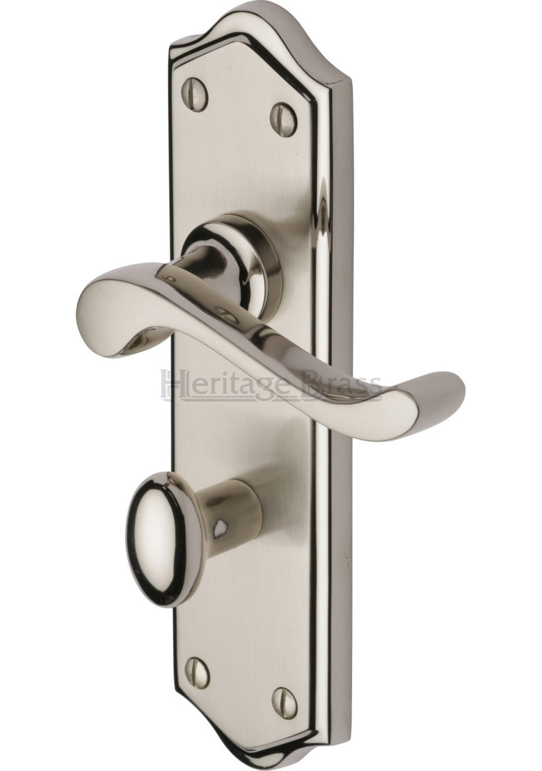 Heritage Brass Heritage Door Handle for Bathroom Buckingham Design